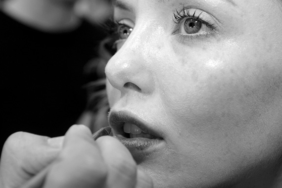 Model Backstage Fashion Week
